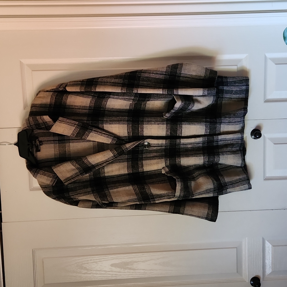 Suzanne Betro Shacket Jacket Cardigan Large